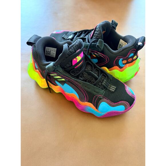 Adidas DON Issue 3 Ace For Pat Mens 8 Basketball Shoe Neon MulticolorLightstrike - Picture 2 of 11